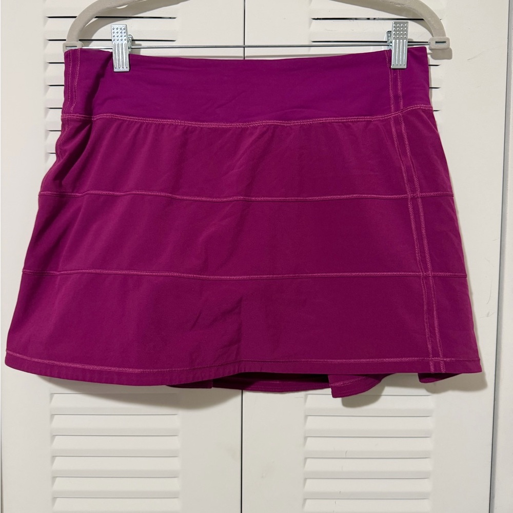 Purple Lululemon Pace Rival Tennis Skirt